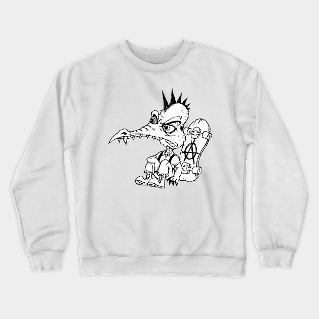 SKATE PUNK CROC 00 Crewneck Sweatshirt by roombirth